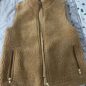 Cozy Tan Sherpa Vest
